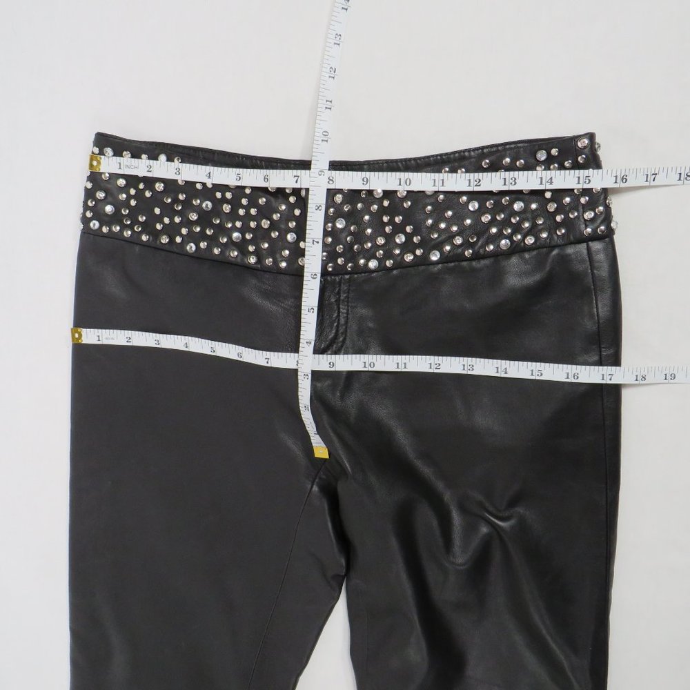 Cache Luxe Black Leather Pants - image 5